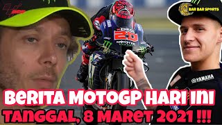 Hasil Tes Pramusim MotoGP 2021 Hari Kedua: Quartararo Memimpin, Valentino Rossi Tercecer !!!
