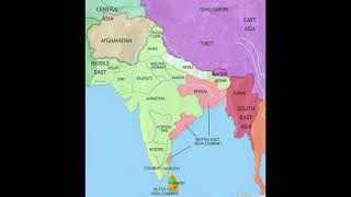 Map of South Asia in 1789:History of Early British India | #shortvideo