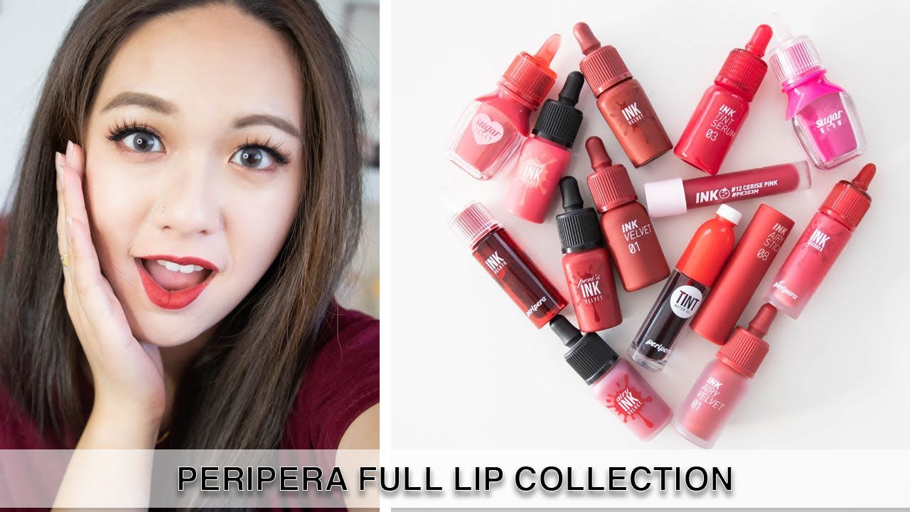 THE MOST EPIC 100+ PERIPERA LIP COLLECTION REVIEW EVER!!! Over 100+ Lipsticks + 13 Lip Collection!
