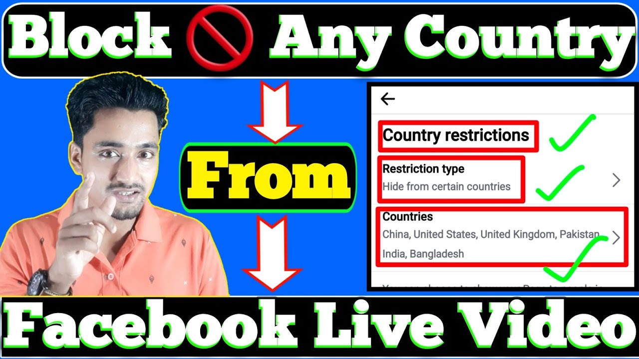 How to Block Country from Facebook Live Video🚫 in 2024 Block any