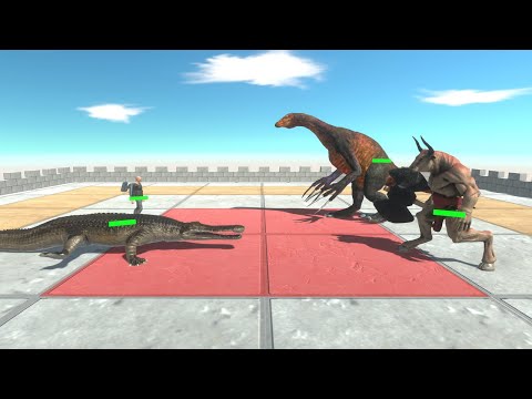 2 vs 2 All Units Competition with HP Bar - Animal Revolt Battle Simulator