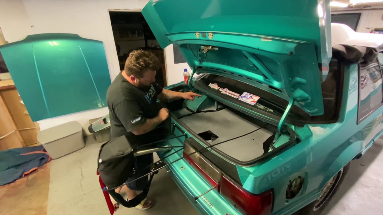 Foxbody Upgrades Ep 17 Trunk floor, fuel cell and pump YouTube
