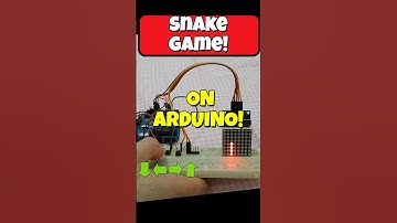 snake game arduino project!, see how to make a four buttons 8x8 matrix led game! #arduino #maker