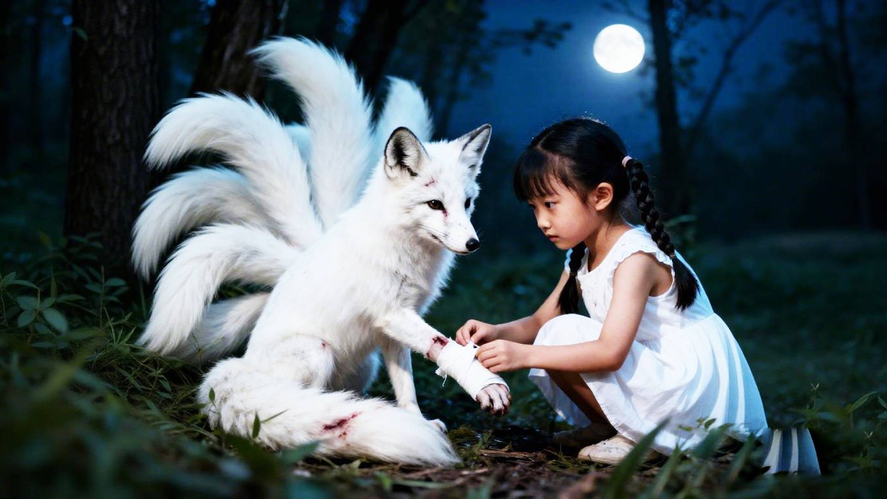 女孩意外救下一只受傷的狐狸，百年後狐狸化身禁慾總裁來到她身邊保護她，月圓之夜他露出真身，女孩瞬間想起一切！#短劇 #短劇推薦 #drama #愛情 #甜寵