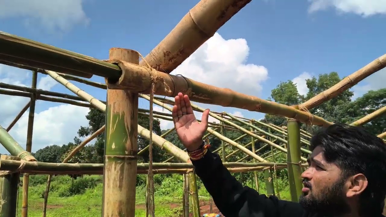 @“How to Make Easy Bamboo Polyhouse Structure | Low Cost Greenhouse Construction”