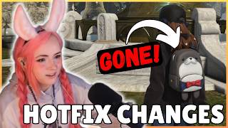 They Took Our BACKPACKS 😪 | Zepla reviews recent HOTFIX Notes [Final Fantasy XIV]