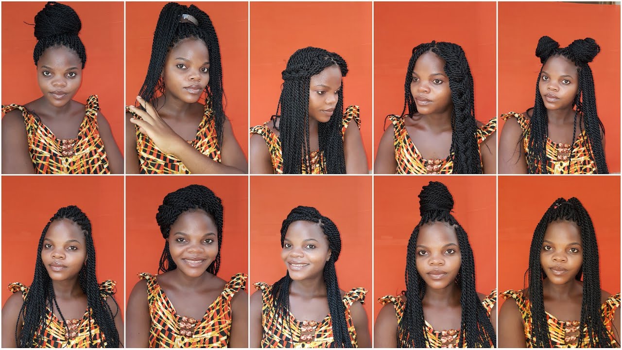 HOW TO STYLE BOX BRAIDS. - YouTube