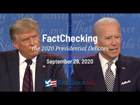 Factchecking The First Trump Biden Debate Youtube