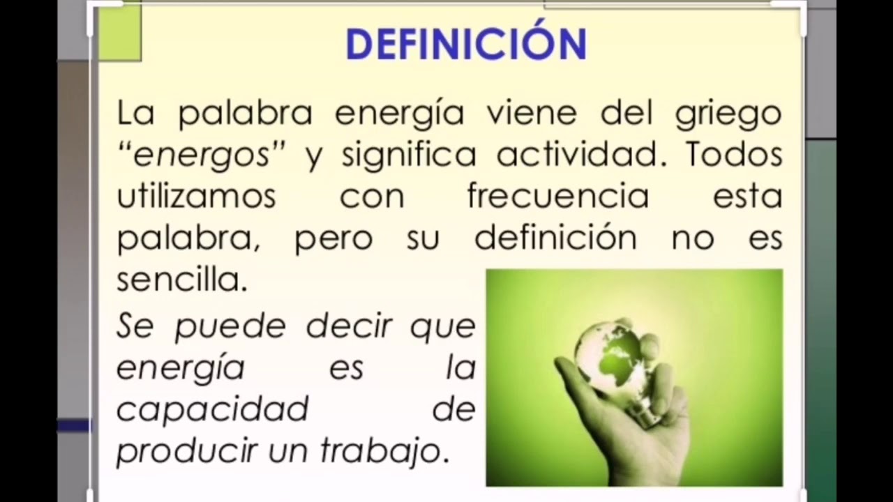 Propiedades de la energía 12/05 YouTube
