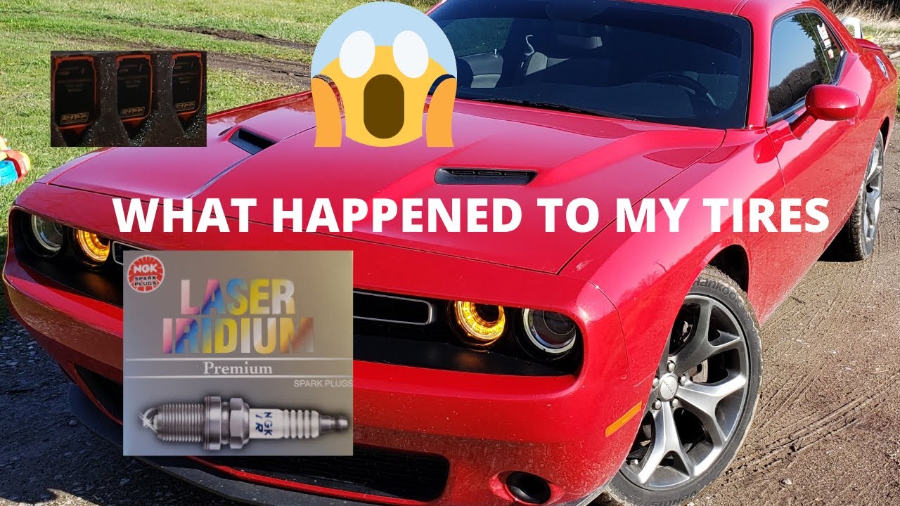 WHAT DID THE NGK PLUGS AND RIPP COIL PACKS DO TO MY DODGE CHALLENGER ... TIRES GO UP IN SMOKE