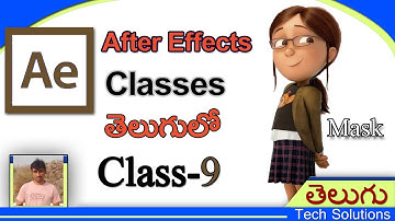 After Effects Tutorial In Telugu | 👍 Masking Option | Class-9 | Telugu Tech Solutions!!!