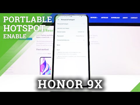 How to Enable Portable Hotspot in HONOR 9x – Internet Access