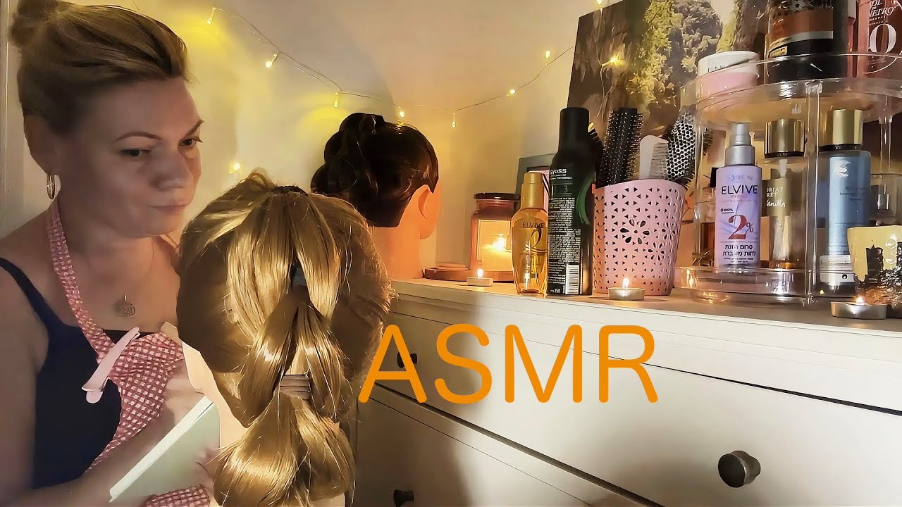АСМР Парикмахер🤍Ролевая игра🤍Расчесывание волос🤍Причёска🤍 ASMR Hairdresser🤍Hair Combing🤍Hairstyle