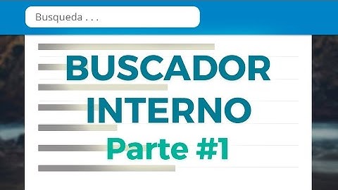 Como crear un buscador interno para tu sitio web con Html, Css y Js ( Parte 1)