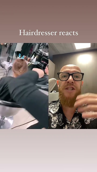 Hairdresser reacts to a crazy fake hair hack. #hair #hairhack