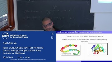 Biological Physics (CMP-BIO) Lecture 6