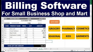 How To make fully automatic invoice billing software in excel. screenshot 1