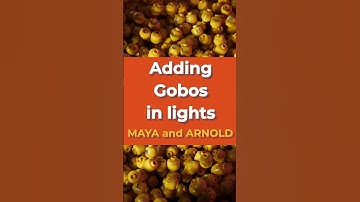 Adding gobo in light | Arnold render| maya lighting