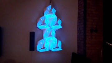 Projection mapping on our homemade surface