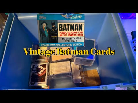 1986年 BATMAN バットマン ヴィンテージ カセットケース Unboxing over 400 Vintage Batman cards (Batman Collection) - YouTube