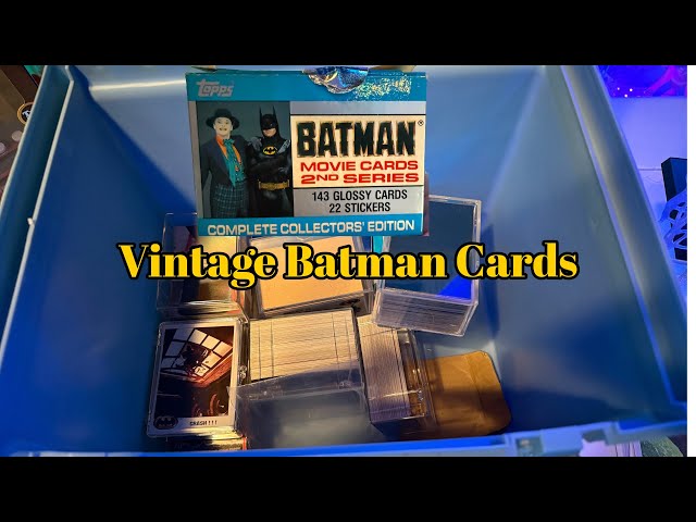 バットマン ホロカード 未使用 Unboxing over 400 Vintage Batman cards (Batman Collection) - YouTube