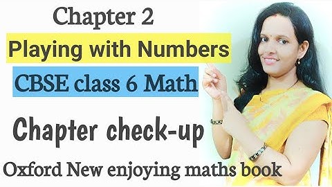Chapter check-up 2|CBSE class 6 math