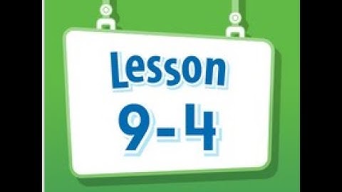 Math Envision Lesson 9-4