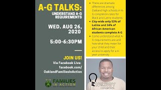 A-G Talks: Understanding A-G Requirements