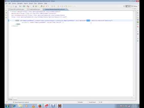 SPRING FRAMEWORK BEAN INIT DESTROY DEMO