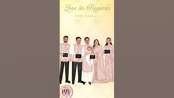 Caricature Save The Date || Animation Save The Dates