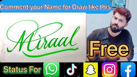 Miraal Name Signature Calligraphy Status | How to Cursive write with cut Marker #miraal @miraal
