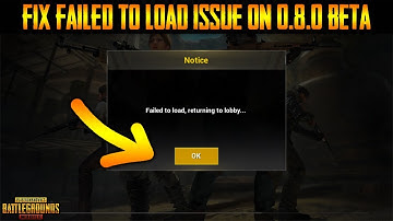 How to Fix* FAILED TO LOAD RETURNING TO LOBBY | Sanhok Map ISSUE | Pubg Mobile Beta 0.8.0 |