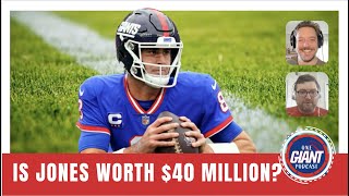 Is Daniel Jones worth $40m on a multi-year contract Joe Schoen and Giants stare down the deadline.