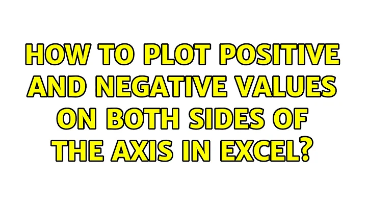 How to plot positive and negative values on both sides of the axis in Excel? (4 Solutions!!)