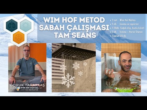 WIM HOF METOD SABAH RUTİNİ - Beraber 3 set nefes - 1:30 soğuk duş ve egzersiz. Toplam 25dk.