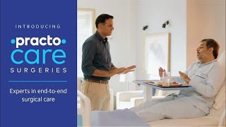 Practo Care Surgeries ~ You are in safe hands x Rahul Dravid ~ End to end surgical solutions