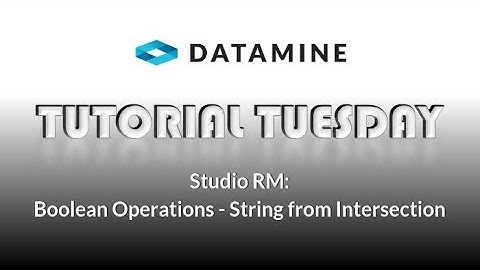 Boolean Operations - String from Intersection