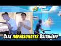 Clix takes over asianjeffs stream  impersonates asianjeff funny