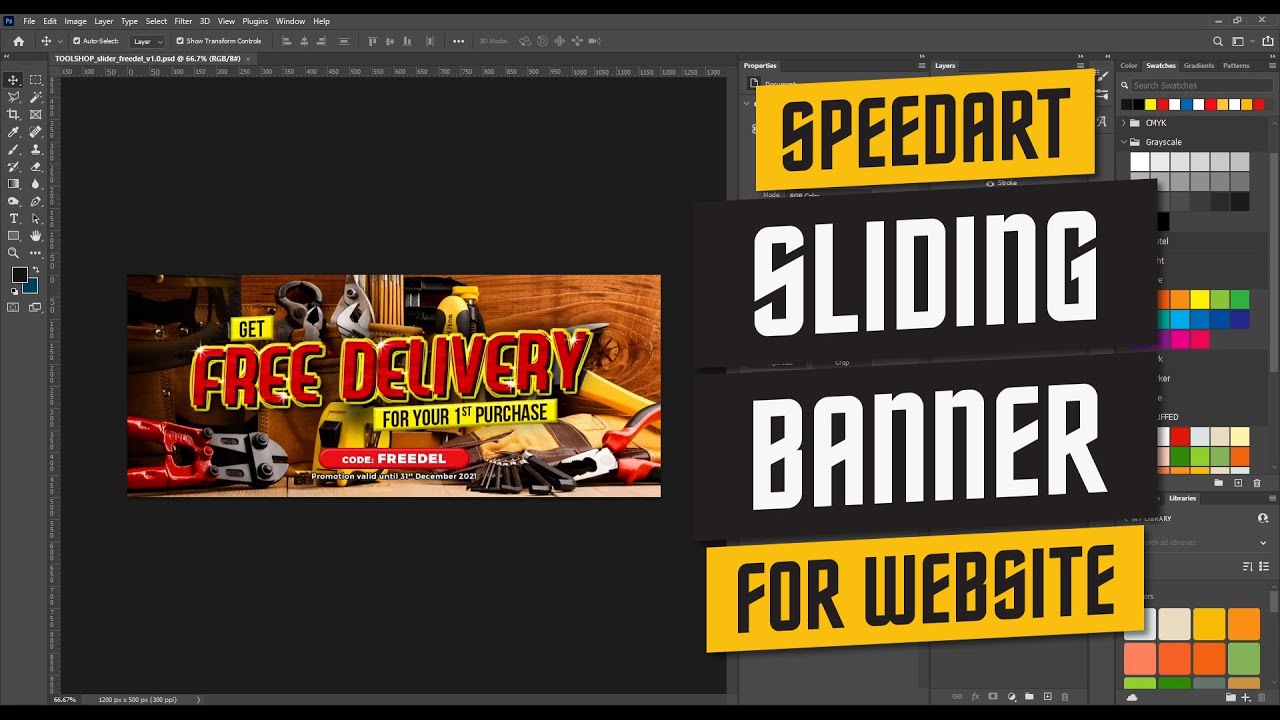 [SPEEDART]Sliding banner for website - YouTube