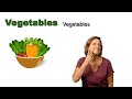Kids Signs - Vegetables