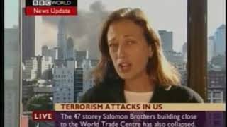 BBC's Jane Standley reports collapse of World Trade Center 7 20 minutes early