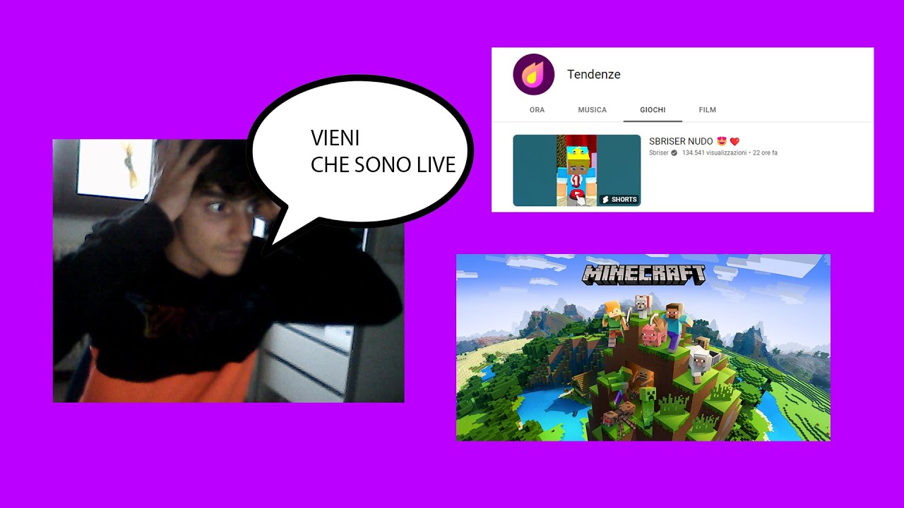 torno dopo un botto con minecraft saluto chi si scrive in chat - YouTube