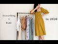 Everything I Made in 2020 | My Me Made Wardrobe | DIY