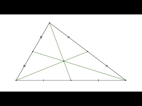 The medians of every type of triangle | Important lines | Plane geometry | Python Turtle