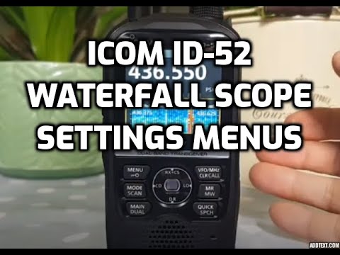 ICOM ID-52 Waterfall