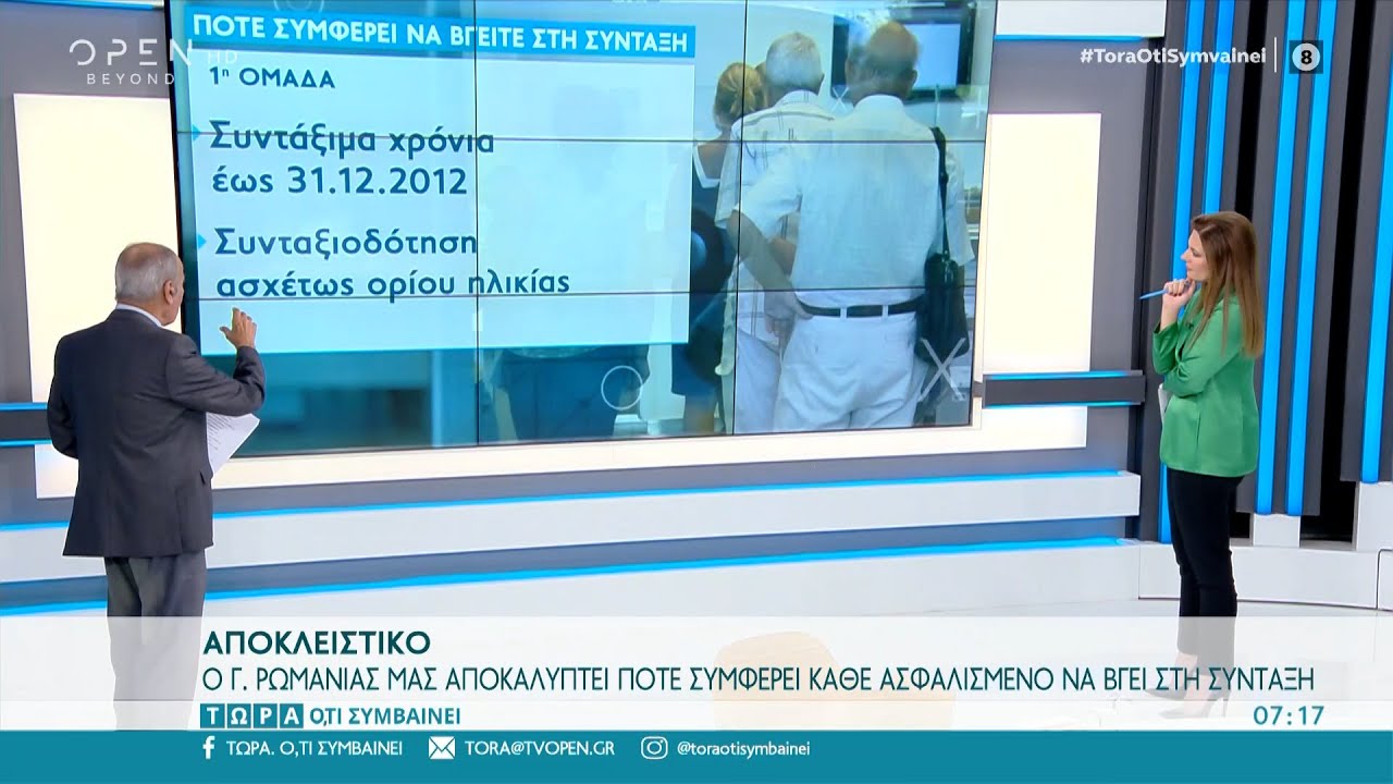 Αποκλειστικό: Πότε συμφέρει να βγείτε στη σύνταξη | Τώρα ό,τι συμβαίνει 04/10/2020 | OPEN TV