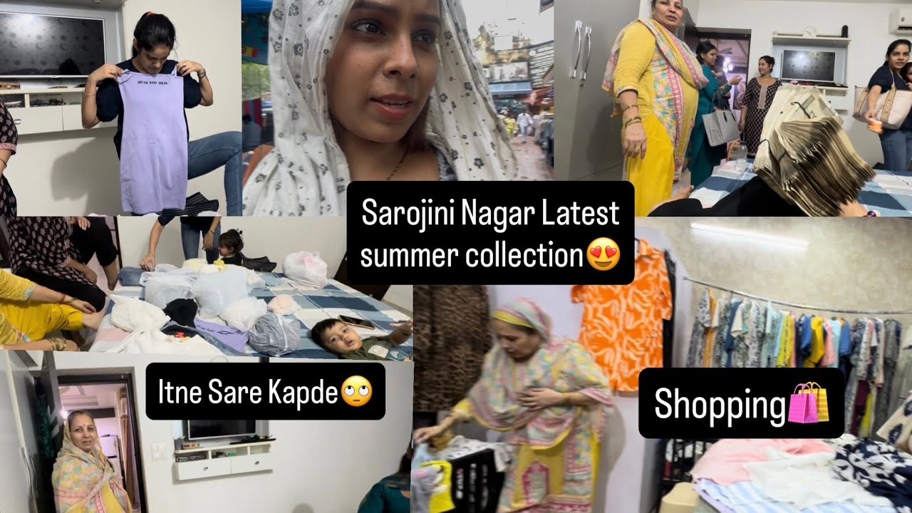 Sarojini Nagar Market Latest Summer Collection 2025😍|| इतने सारे कपड़े ले आये आज तो 🙄|| Shopping 🛍️