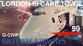 British Airways Boeing 747-400 Heathrow T5 - Cape Town G-CIVP  #britishairways