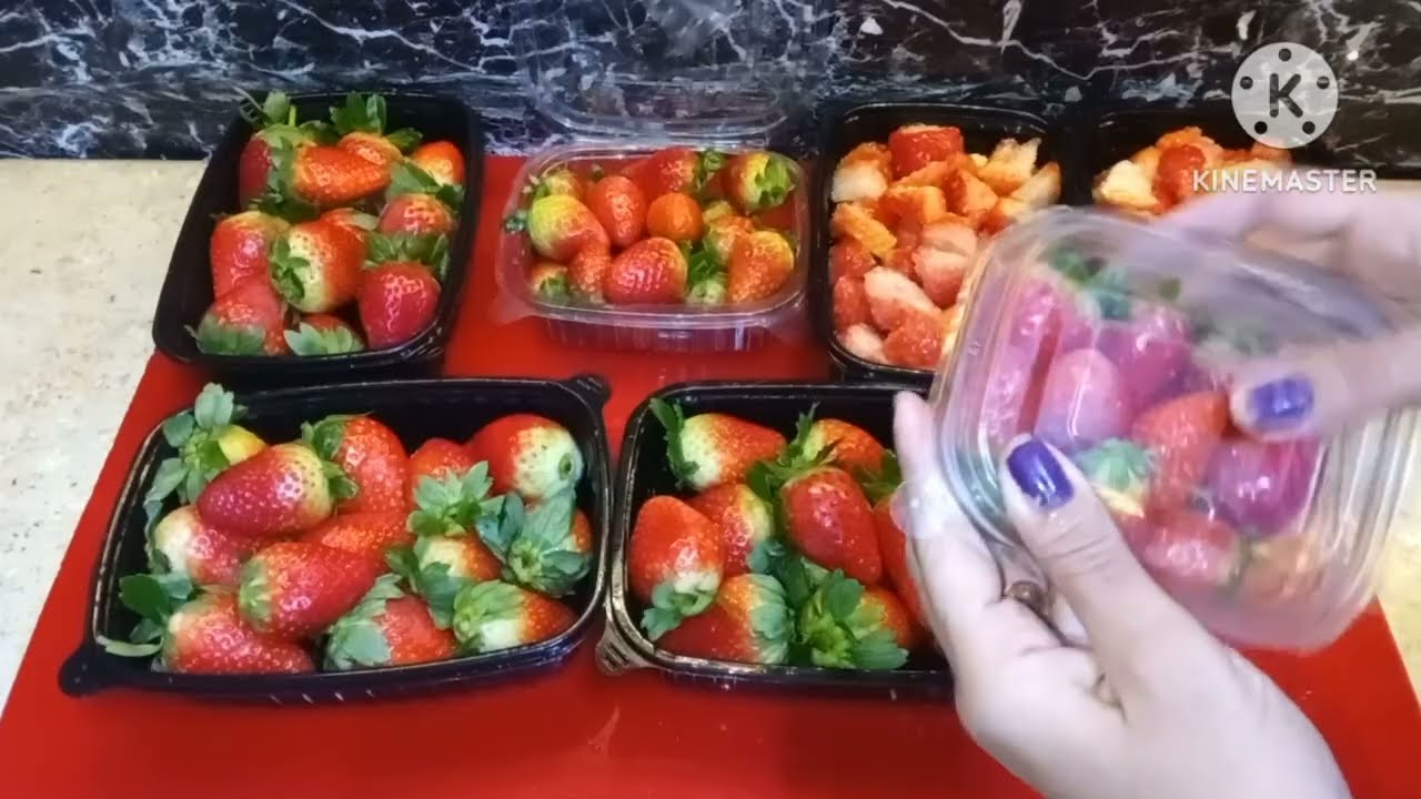 طريقة تخزين الفراوله🍓 من ايد ام فيلو 🍓من غير متتهري منك طول السنه🍓
