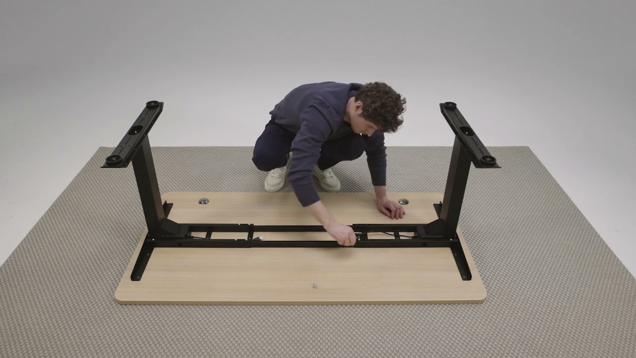 video Desktronic HomePro Höhenverstellbarer Schreibtisch 160x80cm – Elektrisch gegen Rückenschmerzen & für dynamisches Arbeiten